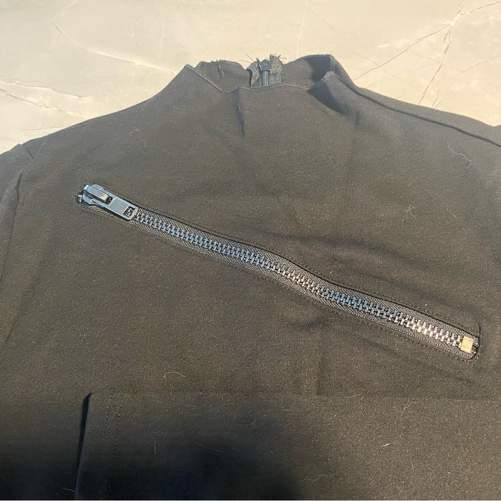 Killstar Black Long Sleeve Top with  Mesh And Zipper Detail - Picture 3 of 6